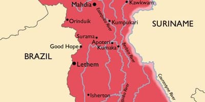 Kartes Gviānas